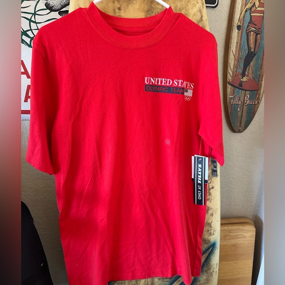 United States Olympic Team Red T-Shirt - Picture 1 of 4